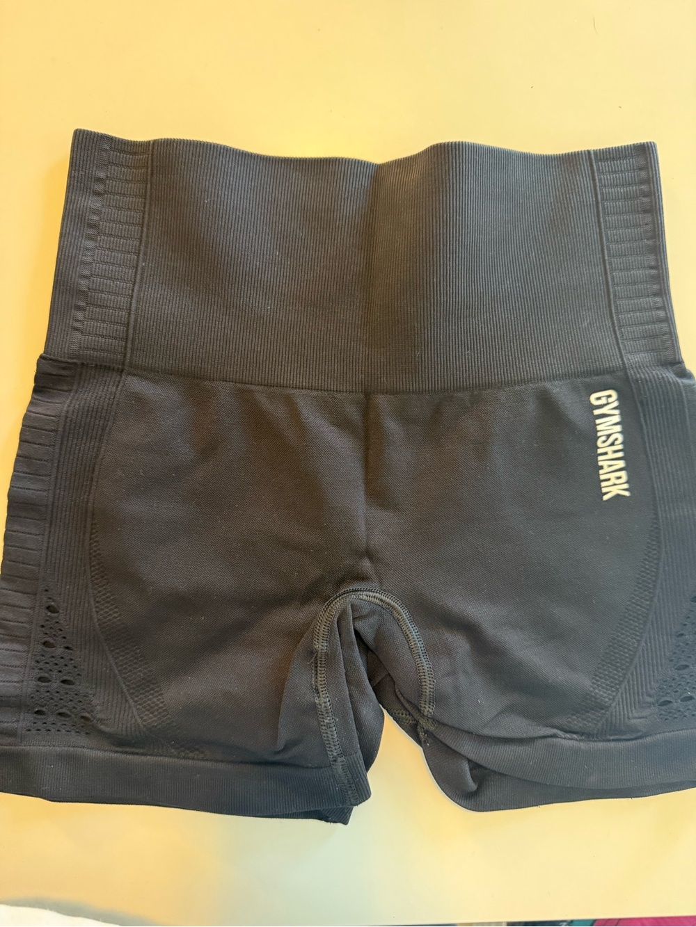 Gymshark Black High-Rise Seamless Bike Shorts